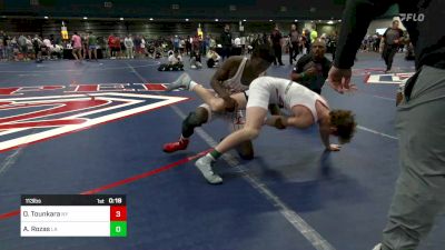 113 lbs Consi Of 8 #2 - Oumar Tounkara, NY vs Alex Rozas, LA