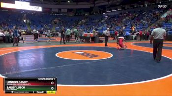 105 lbs Champ. Round 1 - London Gandy, Flossmoor (Homewood-F.) vs Bailey Lusch, East Peoria