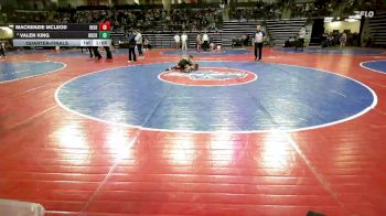 81 lbs Quarterfinal - Mackenzie McLeod, Bison Takedown Wrestling Club vs Valen King, Rockmart Takedown Club