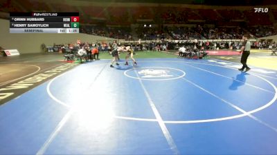 5A Boys 190 lbs Semifinal - Henry Samoylich, West Albany Boys vs Orinn Hubbard, Redmond Boys