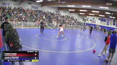 150 lbs Quarterfinal - Tyson Trask, Lebanon Mat Club vs Camilo Palmas, Myrtle Point Mat Club