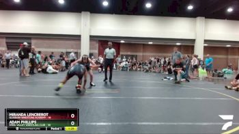 140 lbs Round 1 (4 Team) - Adam Phillips, Steel Valley Wrestling Club vs Miranda Lencrerot, Glasgow Wrestling Academy