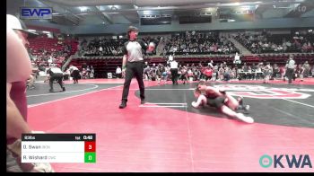 83 lbs Quarterfinal - Dallin Swan, IRONMEN Wrestling Club vs Rayden Wishard, Claremore Wrestling Club