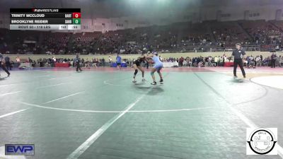 118 lbs Consi Of 16 #1 - Trinity McCloud, Bartlesville JH vs Brooklyne Reider, Sand Springs Jr High