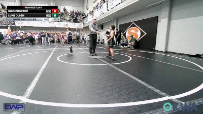 70 lbs Round Of 16 - Niko Proctor, Henryetta Knights Wrestling Club vs Luke Olsen, Mojo Grappling Academy