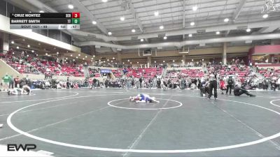 49 lbs Champ. Round 2 - Barrett Smith, Team Tulsa vs Cruz Montez, Steel City Reloaded