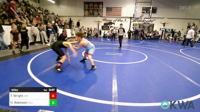 90 lbs Consolation - Trentyn Wright, Jay Wrestling Club vs Hunter Robinson, Collinsville Cardinal Youth Wrestling