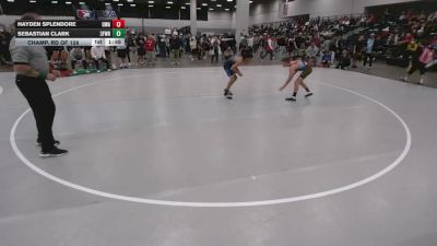 106 lbs Champ. Rd Of 128 - Sebastian Clark, 3F Wrestling vs Hayden Splendore, Ubasa Wrestling Academy
