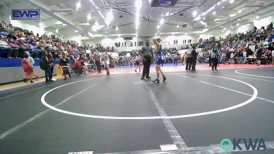 100 lbs Semifinal - Boede Johnson, Checotah Matcats vs Chance Dewey, Tulsa Blue T Panthers