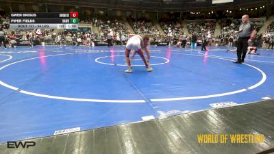 94 lbs Quarterfinal - Gwen Briggs, Surfside RTC vs Piper Fields, Hawkeye Wrestling Academy