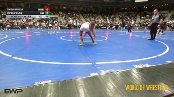 94 lbs Quarterfinal - Gwen Briggs, Surfside RTC vs Piper Fields, Hawkeye Wrestling Academy