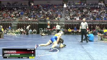 2A-144 lbs Cons. Round 2 - Jaxson Kirchhoff, Humboldt vs Logan Boehm, North Fayette Valley