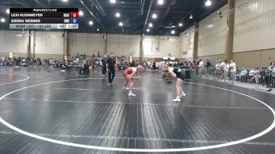 120 lbs Rr Rnd 2 - Lexi Kleinmeyer, Heatwave Wrestling Club, FL vs Sierra Webber, Hernando Wrestling Club