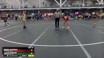 96 lbs Round 4 (8 Team) - Brody Mayfield, Roughhouse vs Logan Donlon, Ruthless WC