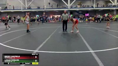 96 lbs Round 4 (8 Team) - Brody Mayfield, Roughhouse vs Logan Donlon, Ruthless WC