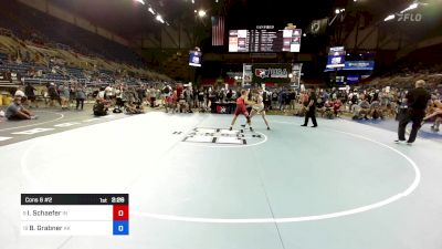 132 lbs Cons 8 #2 - Isaiah Schaefer, IN vs Brian Grabner, AK