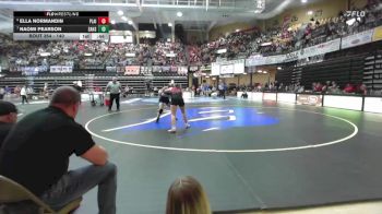 140 lbs Cons. Semi - Ella Normandin, Plainville HS vs Naomi Pearson, Sabetha Hs