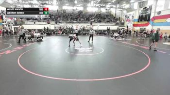 132 lbs Semis & 3rd Wb (16 Team) - Wyatt Mason, Thunder Basin High School vs Weston Green, Green River