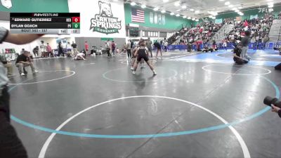 157 lbs Cons. Semi - Edward Gutierrez, Heritage vs Dylan Gojich, Paloma Valley