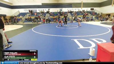 108 lbs Semifinal - Tripp Phillips, Moses Lake Wrestling Club vs Clay Fouts, Deer Park Ironman Wrestling Club