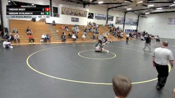 125 lbs 1st Place Match - Trevor Hisey, Indiana Tech vs Keegan Schlabach, Manchester