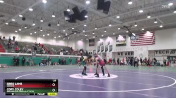 120 lbs Round 3 - Cory Coley, Indianapolis Crispus Attucks vs Greg Lamb, Kokomo