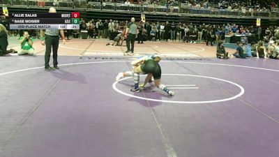 5A 125 lbs 3rd Place Match - Sage Mosier, Azle vs Allie Salas, Mission Veterans Memorial