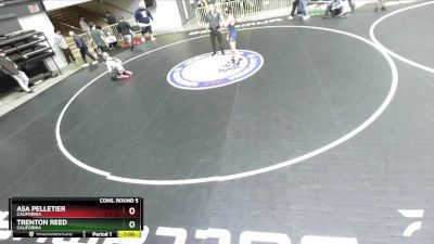 126 lbs Cons. Round 5 - Asa Pelletier, California vs Trenton Reed, California