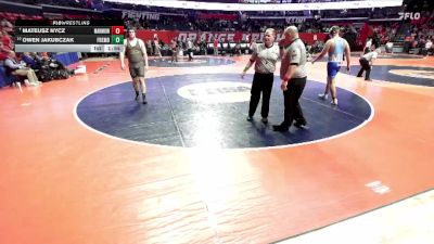 3A 285 lbs Champ. Round 1 - Mateusz Nycz, Aurora (Marmion Academy) vs Owen Jakubczak, Palatine (Fremd)