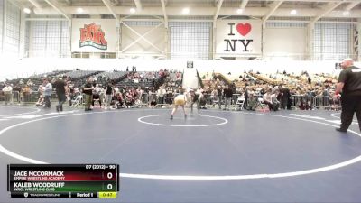 90 lbs Cons. Round 2 - Kaleb Woodruff, WRCL Wrestling Club vs Jace McCormack, Empire Wrestling Academy