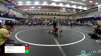 52 lbs Consi Of 8 #2 - Jaxxe Madrid, Iron Will Wrestling Club vs Chance Chill, Perry Wrestling Academy