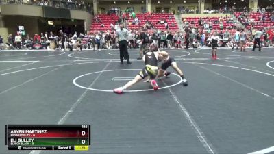 145 lbs Round 4 (6 Team) - Aayen Martinez, Midwest Elite vs Eli Gulley, SlyFox Black