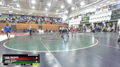120 lbs Quarterfinal - Aiden Scott, San Marcos vs Cade Tiburzio, Murrieta Valley