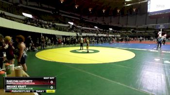 National 6-8 110 Cons. Semi - Raelynn Hatchett, Poquoson Athletic Association vs Brooks Kraft, Great Bridge Wrestling Club