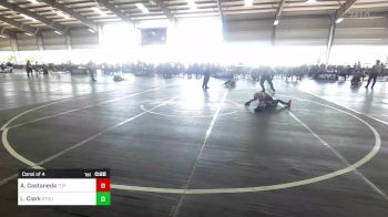 58 lbs Consi Of 4 - Armani Castaneda, Top Rank vs Leo Clark, Stout Wr Acd