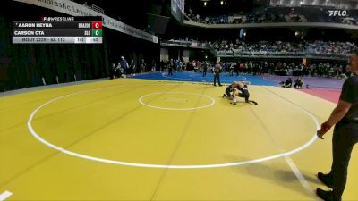 6A 113 lbs Cons. Round 2 - Aaron Reyna, Clute Brazoswood vs Carson Ota, Southlake Carroll