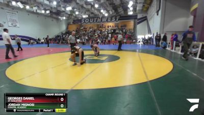 144 Boys Champ. Round 1 - Georges Daniel, St Augustine vs Jordan Mignosi, Coastal Academy