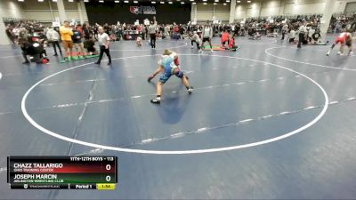 113 lbs Champ. Round 2 - Chazz Tallarigo, Ohio Training Center vs Joseph Marcin, Arlington Wrestling Club