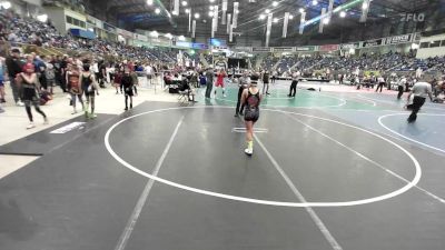 78 lbs Quarterfinal - Ascher Chavez, Ridge Wrestling vs Natalia Wahlert, San Luis Valley WC