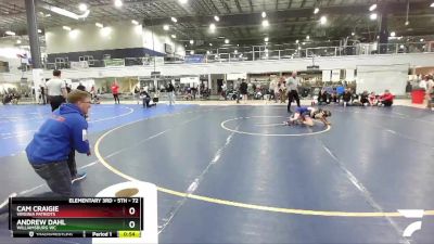 72 lbs Semifinal - Cam Craigie, Virginia Patriots vs Andrew Dahl, Williamsburg WC