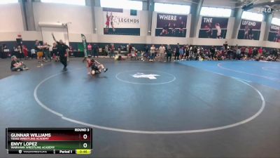 95 lbs Round 3 - Envy Lopez, Warhawk Wrestling Academy vs Gunnar Williams, Texas Wrestling Academy