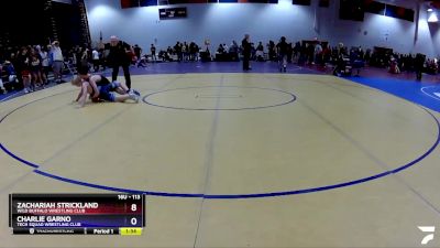 113 lbs Cons. Round 4 - Zachariah Strickland, Wild Buffalo Wrestling Club vs Charlie Garno, Tech Squad Wrestling Club