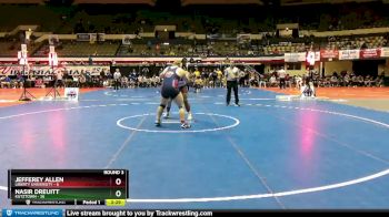 285 lbs Round 3 (3 Team) - Nasir Dreuitt, Kutztown vs Jefferey Allen, Liberty University