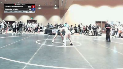 110 lbs Champ. Rd Of 16 - Guilianna Latshaw, Buffalo Valley Athletic Club vs Presley Eidens, Savage Wrestling Academy