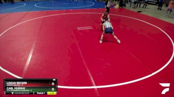 95 lbs Semis (4 Team) - Carl Murray, Z-M (Zumbrota/Mazeppa) vs Logan Becker, LPGE/B Wolves