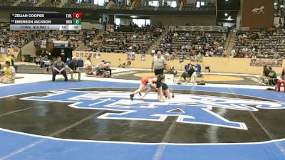 120 lbs Cons. Round 1 - Emerson Jackson, Ohio County vs Zeliah Cooper, Taylor County