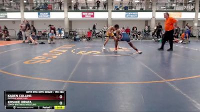 159-166 lbs Cons. Semi - Kaden Collins, Olympia Wrestling vs Kosuke Hirata, Cohen Brothers Wrestling