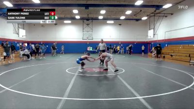 125 lbs Finals (2 Team) - Anthony Perez, Luther(2) vs Gabe Tulone, Ursinus(2)