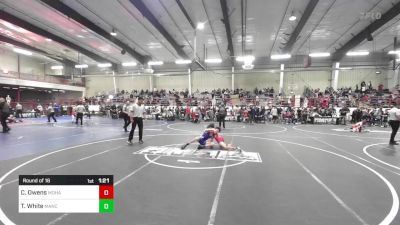 113 lbs Round Of 16 - Chrystian Owens, Mohave WC vs Traycer White, Mancos Bluejays