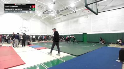 175 lbs Champ. Round 2 - Francisco Bautista, Cabrillo (Long Beach) vs Kelan Stever, San Clemente